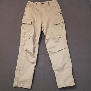 H&M Cargo Pants Mens Size Small Stretch Waist Tan